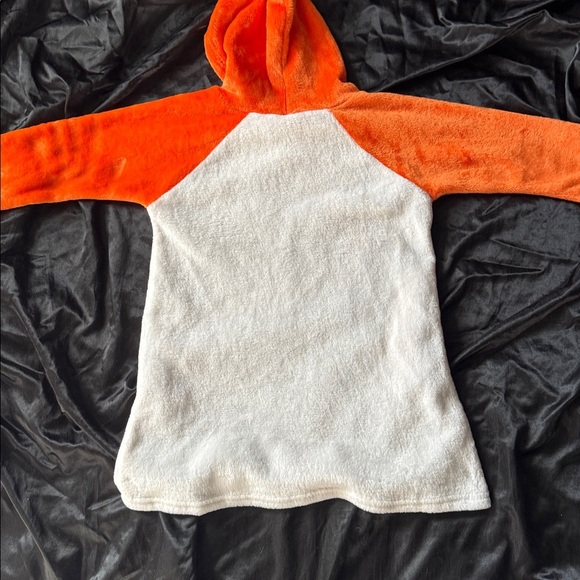 Orange and White Unicorn Hooded Dress - Picture 3 of 3